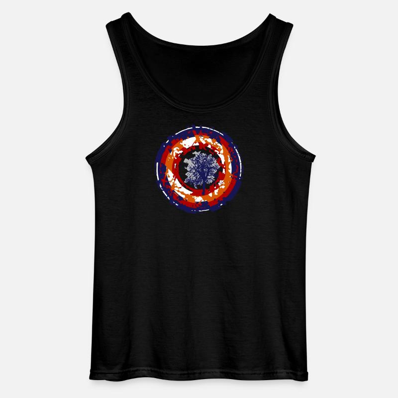 crazy bullseye - Gildan Männer Tank Top - Schwarz