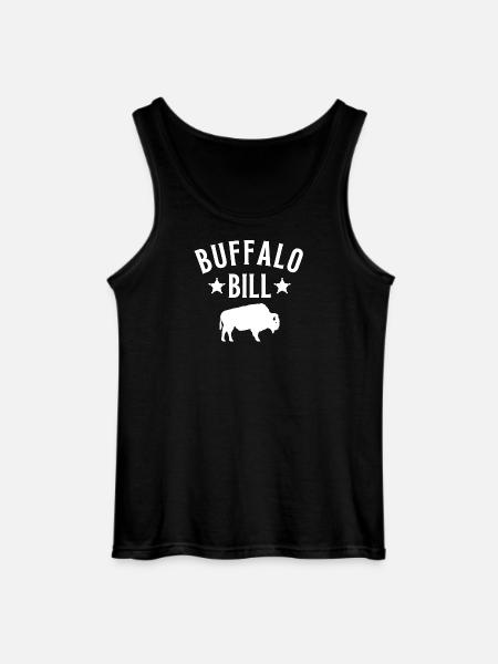 Buffalo bill, western, country, bison - Gildan Men’s Tank Top - black