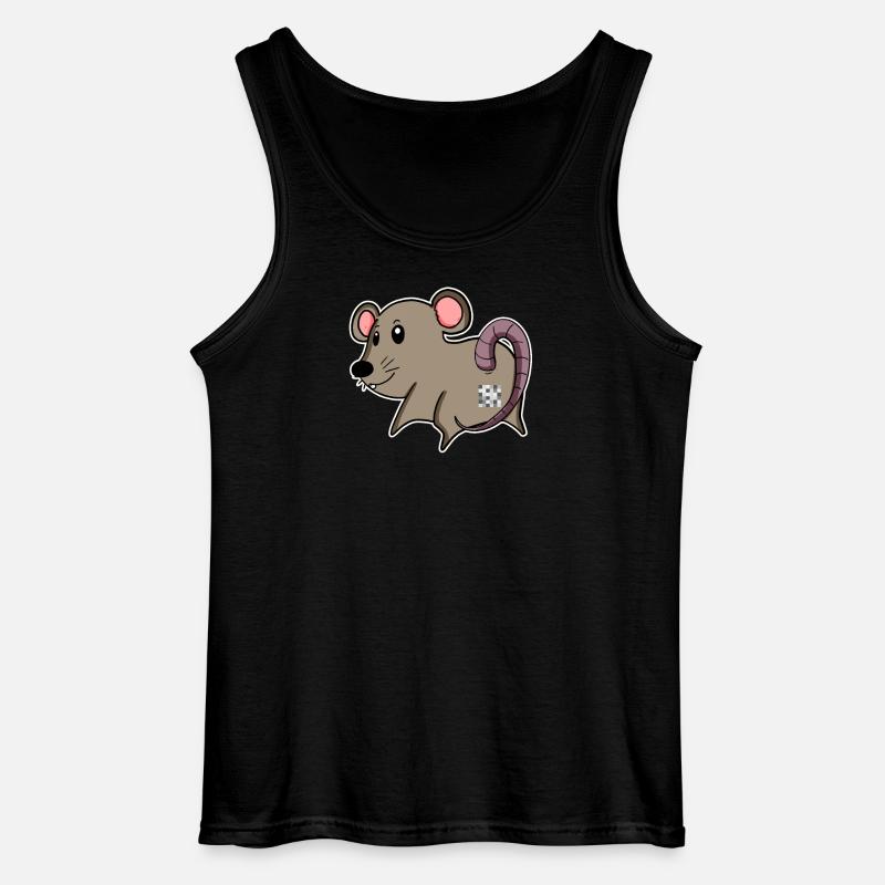 Mouse Ass - Mouse Butt - Gildan Men’s Tank Top - black