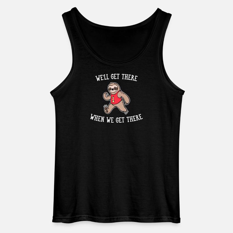 Tier Faultier Chillen Langsam Dschungel Statement - Gildan Männer Tank Top - Schwarz