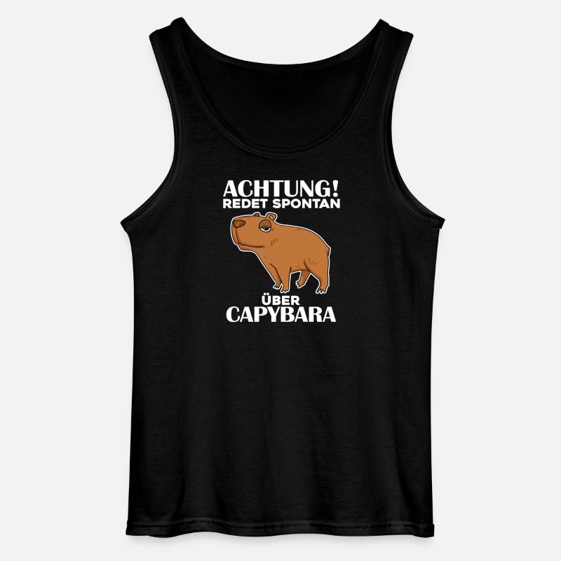 Capybara Wasserschwein - Gildan Männer Tank Top - Schwarz