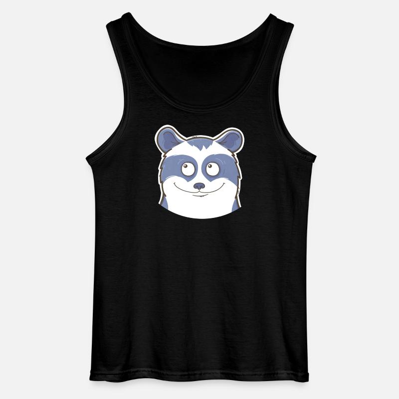 Waschbär - Gildan Männer Tank Top - Schwarz