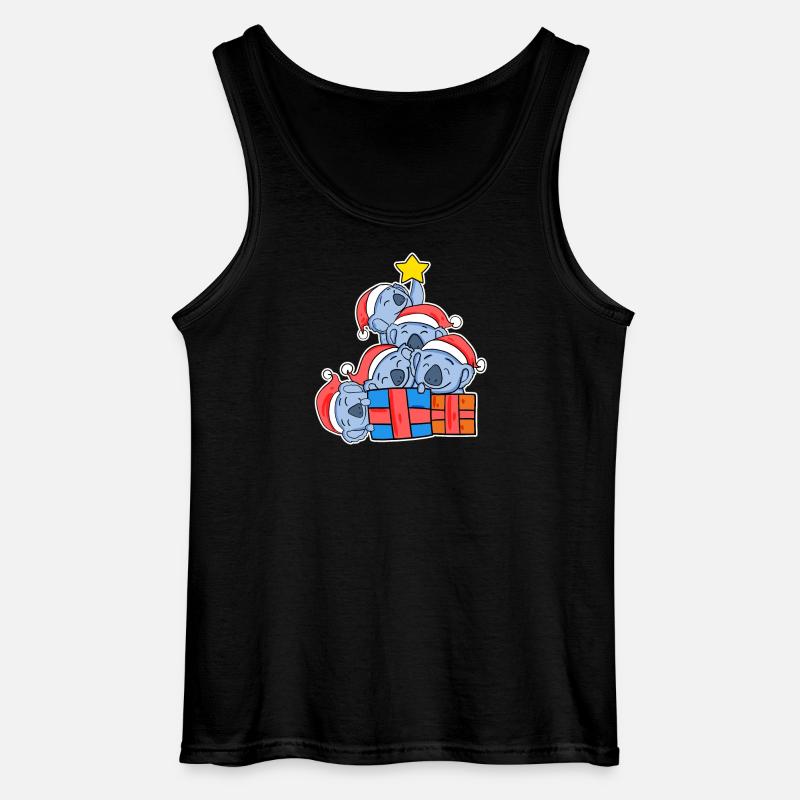 Weihnachten Weihnachtsbaum Koala - Koalas - Gildan Männer Tank Top - Schwarz
