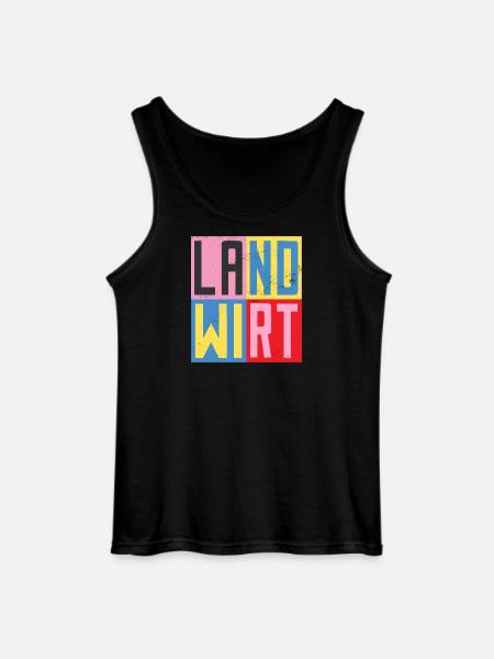 Landwirt Design - Gildan Männer Tank Top - Schwarz