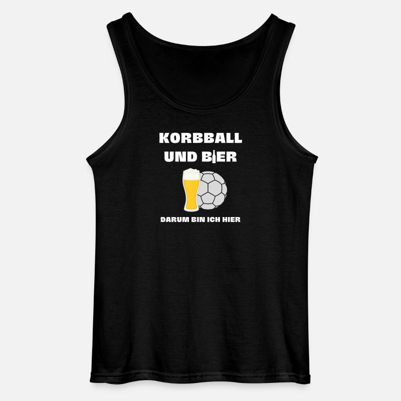 Korbball und Bier - Gildan Männer Tank Top - Schwarz