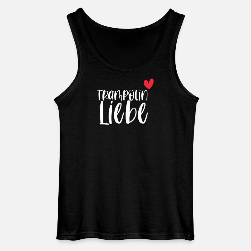 Trampolin Liebe Springen Hobby Geschenk - Gildan Männer Tank Top - Schwarz