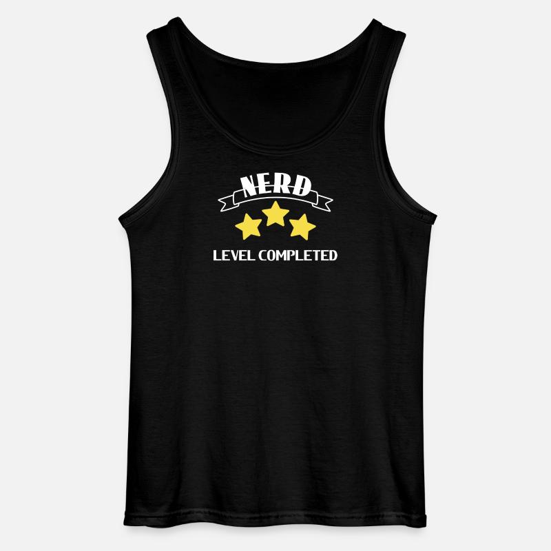 Nerd - Streber - Gildan Männer Tank Top - Schwarz