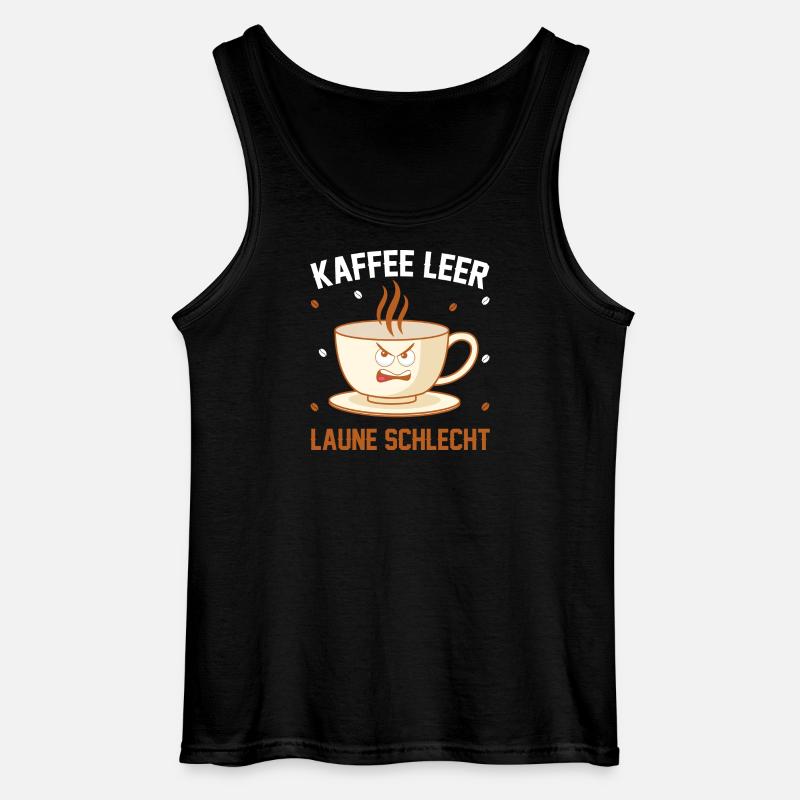 Kaffee leer Laune Schlecht - Gildan Männer Tank Top - Schwarz