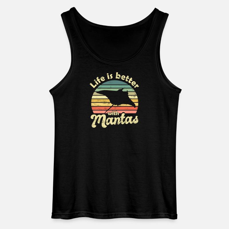 Manta Rays Manta - Gildan Men’s Tank Top - black