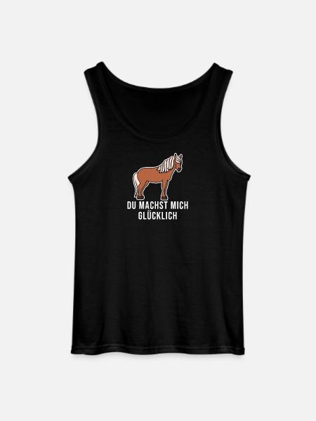 Pferde Cool Statement Pferdenarr Isländer - Gildan Männer Tank Top - Schwarz