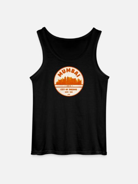 Mumbai India Skyline - Gildan Men’s Tank Top - black