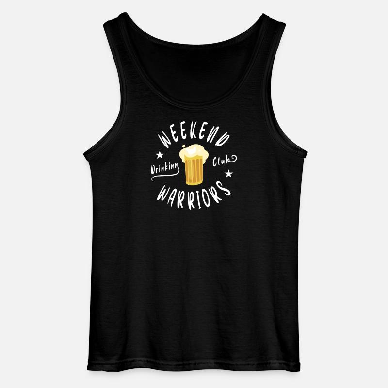 Wochenende Bier Club - Gildan Männer Tank Top - Schwarz