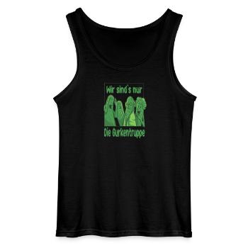 Gurkentruppe Verlierer Gruppe Club Team Mannschaft - Gildan Männer Tank Top - Schwarz - Vorne - AI Model Male 185 dark (185cm)