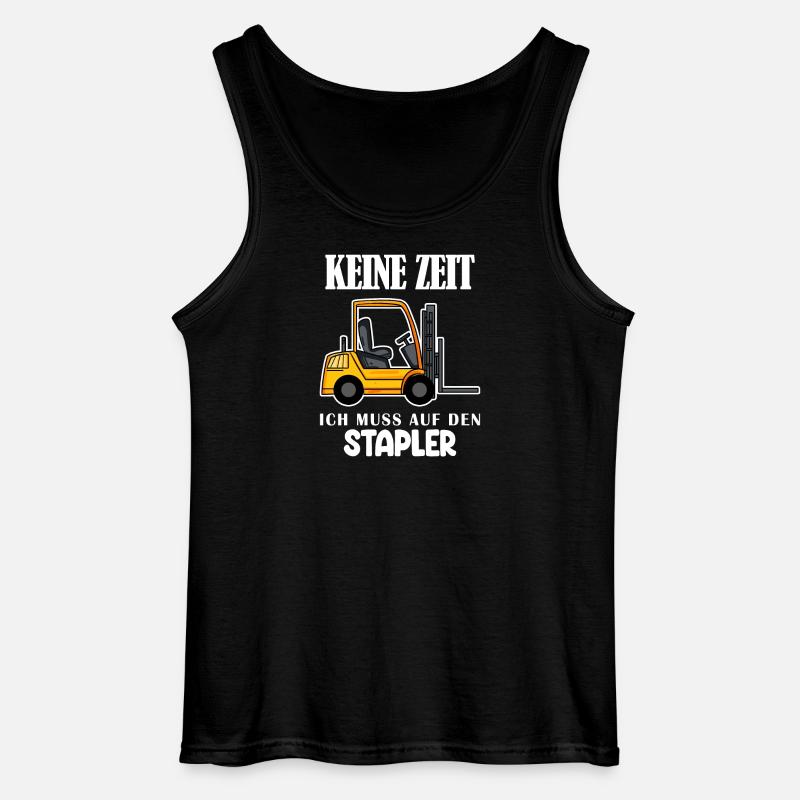 Staplerfahrer Gabelstapler Lager Logistik - Gildan Männer Tank Top - Schwarz