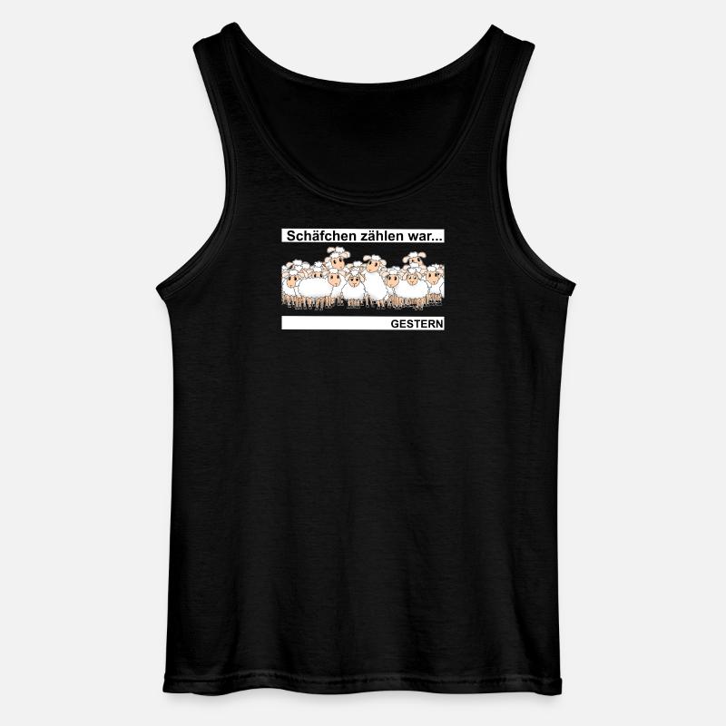 Schäfchen zählen - Gildan Männer Tank Top - Schwarz