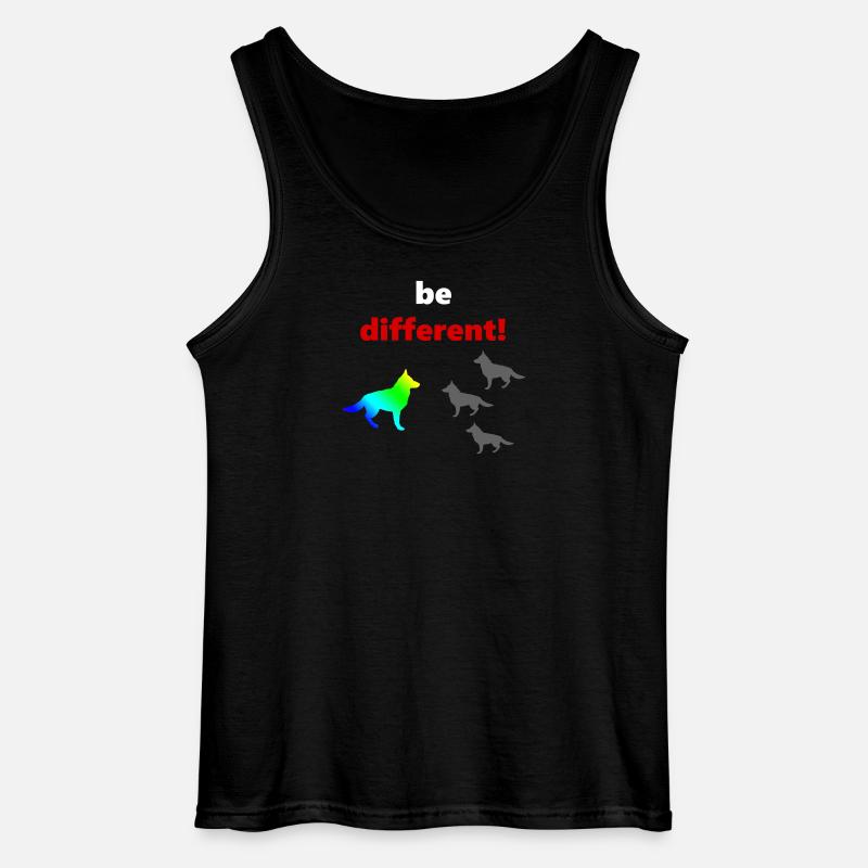 tolle Hundesprüche, Be Different - Gildan Männer Tank Top - Schwarz