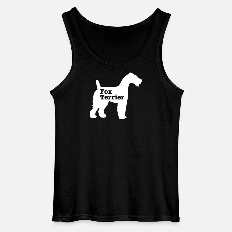 Foxterrier - Gildan Männer Tank Top - Schwarz