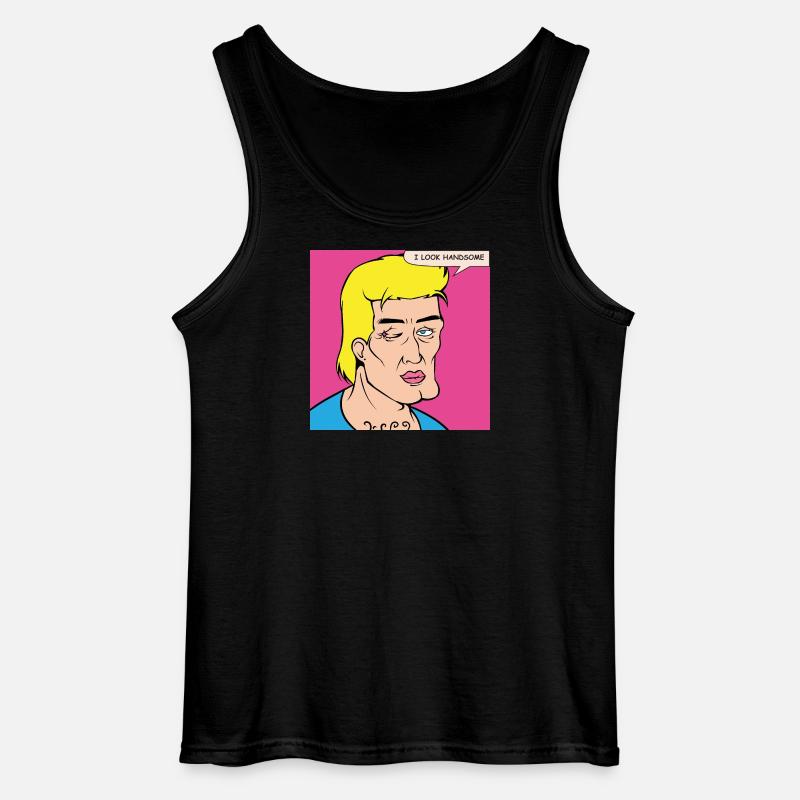 Pop-Art Selbstlob im Comicstil - Gildan Männer Tank Top - Schwarz