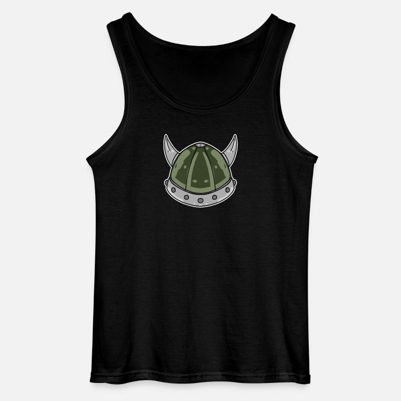 Wikinger Helm - Gildan Männer Tank Top - Schwarz