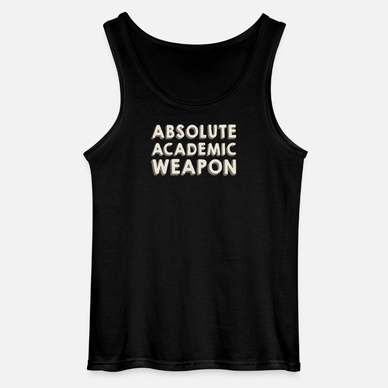 Studenten Absolute Academic Weapon - Gildan Männer Tank Top - Schwarz