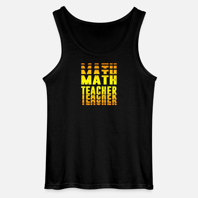 Mathelehrer Design - Gildan Männer Tank Top - Schwarz