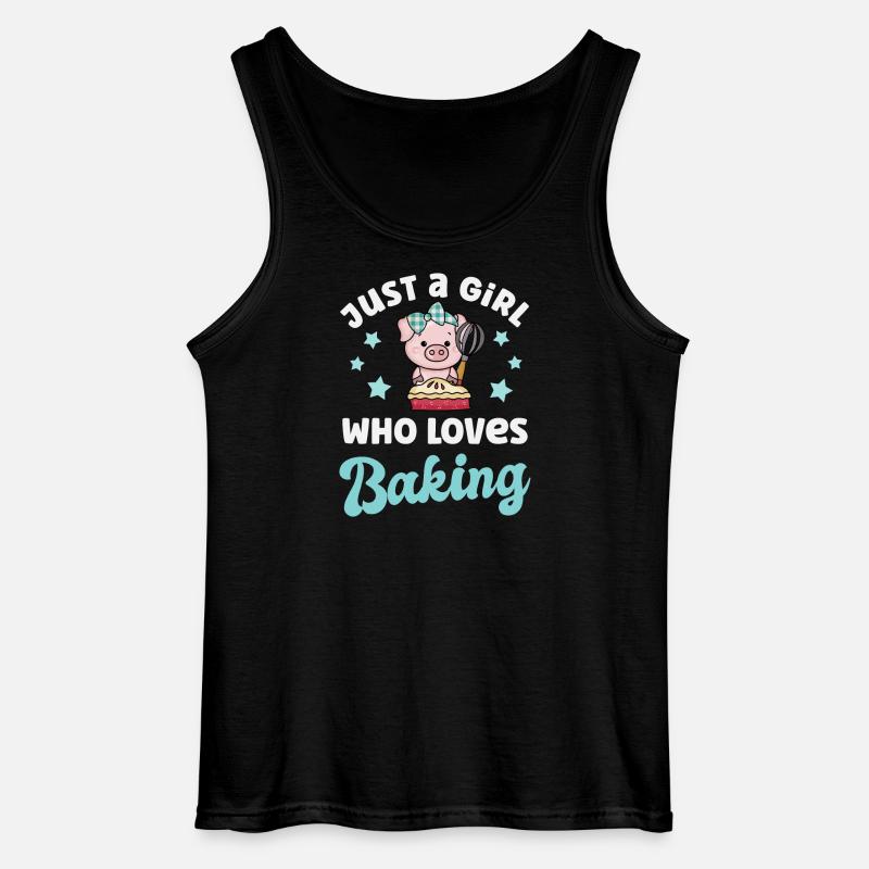 Backen Bäckerin - Gildan Männer Tank Top - Schwarz