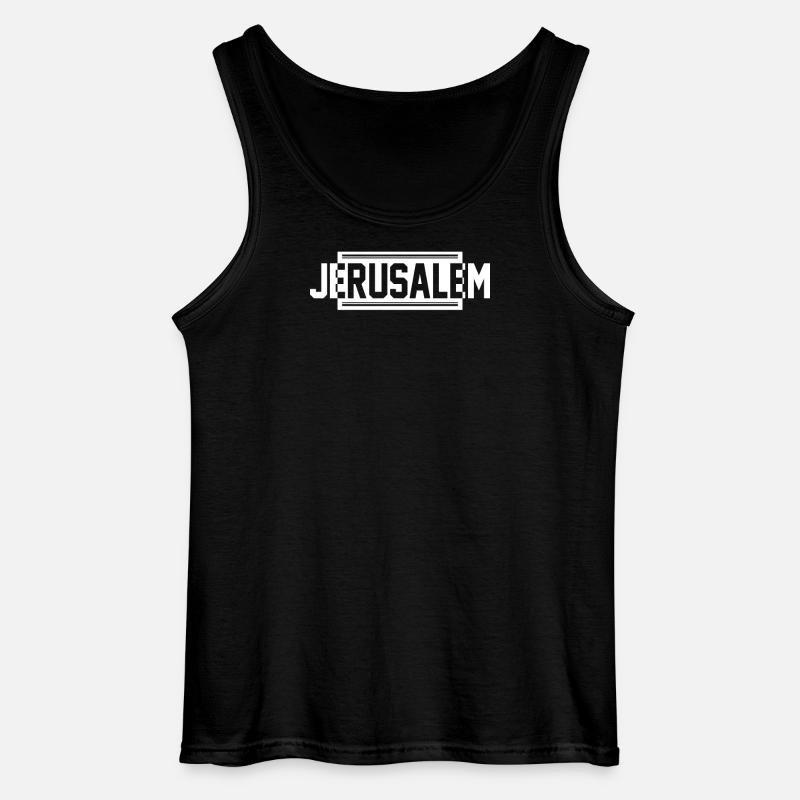 Jerusalem Urbane  - Gildan Männer Tank Top - Schwarz
