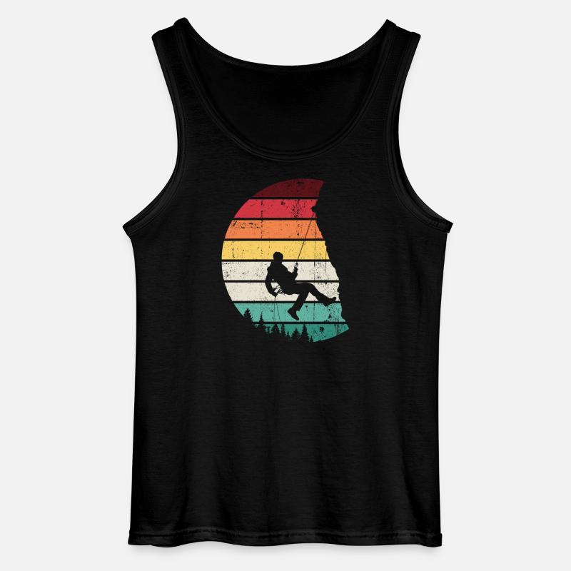 Rainbow Horizon Swing Silhouette - Gildan Männer Tank Top - Schwarz