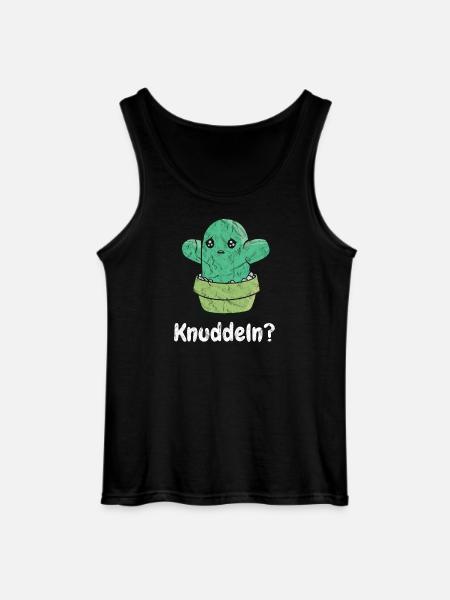 Kaktus Knuddelkumpel - Gildan Männer Tank Top - Schwarz