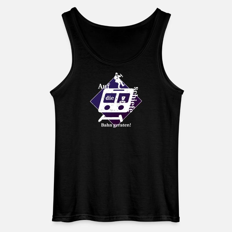Schiefe Bahn - Gildan Männer Tank Top - Schwarz
