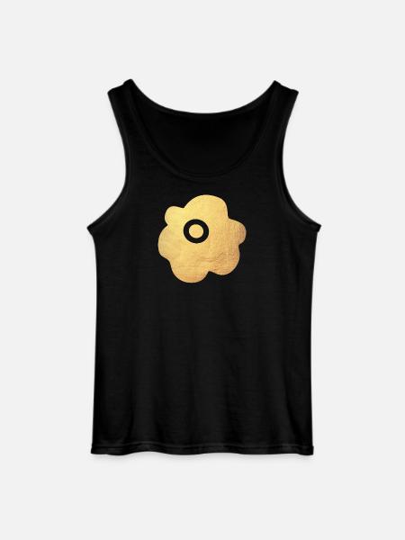 Yoga Blomst Blomst Guld Symbol Blossom Abstrakt Fan - Gildan tanktop til mænd - sort