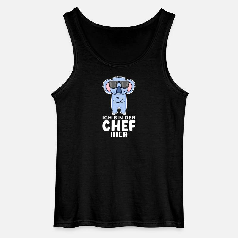 Cool Koala Chef - Gildan Männer Tank Top - Schwarz