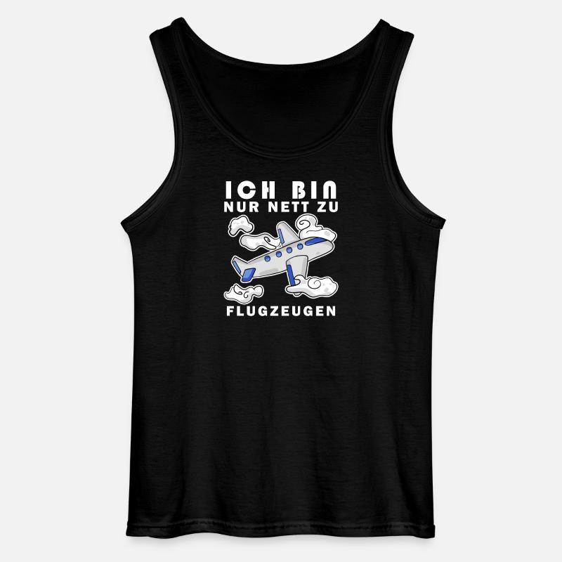 Flugzeug Spruch Geschenk - Gildan Männer Tank Top - Schwarz