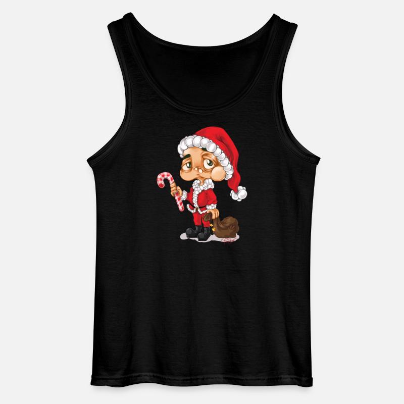 Weihnachtsmann Nikolaus Santa - Gildan Männer Tank Top - Schwarz