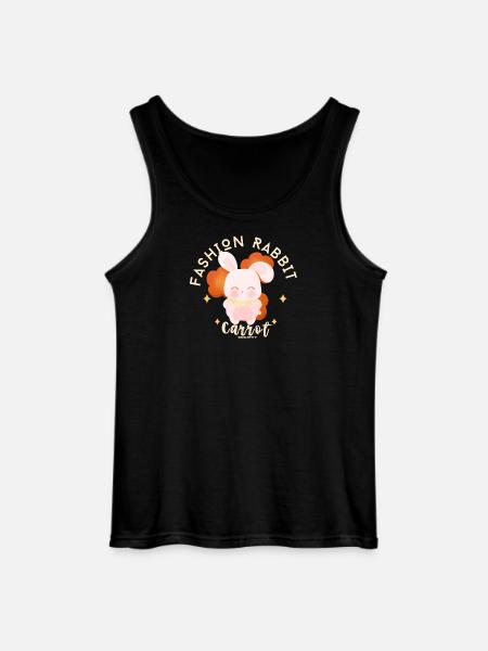 Rabbit Carrot Mode - Gildan Men’s Tank Top - black