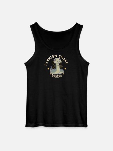 Fashion Snake Society Logo - Gildan Men’s Tank Top - black