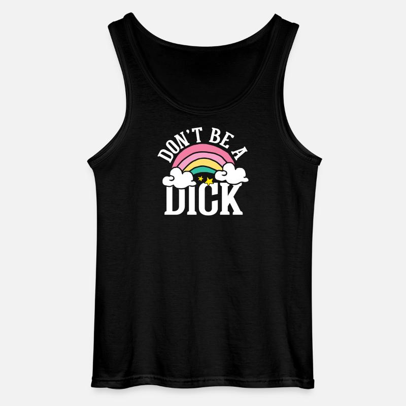 Don t be a dick - Gildan Männer Tank Top - Schwarz