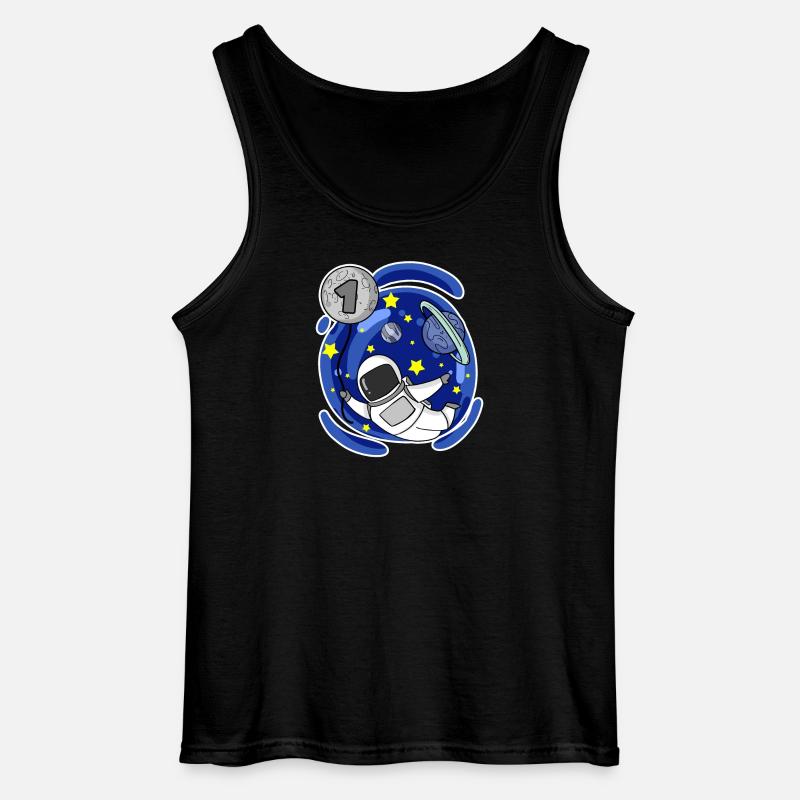 1 Jahr alt oder Einschulung - Gildan Männer Tank Top - Schwarz