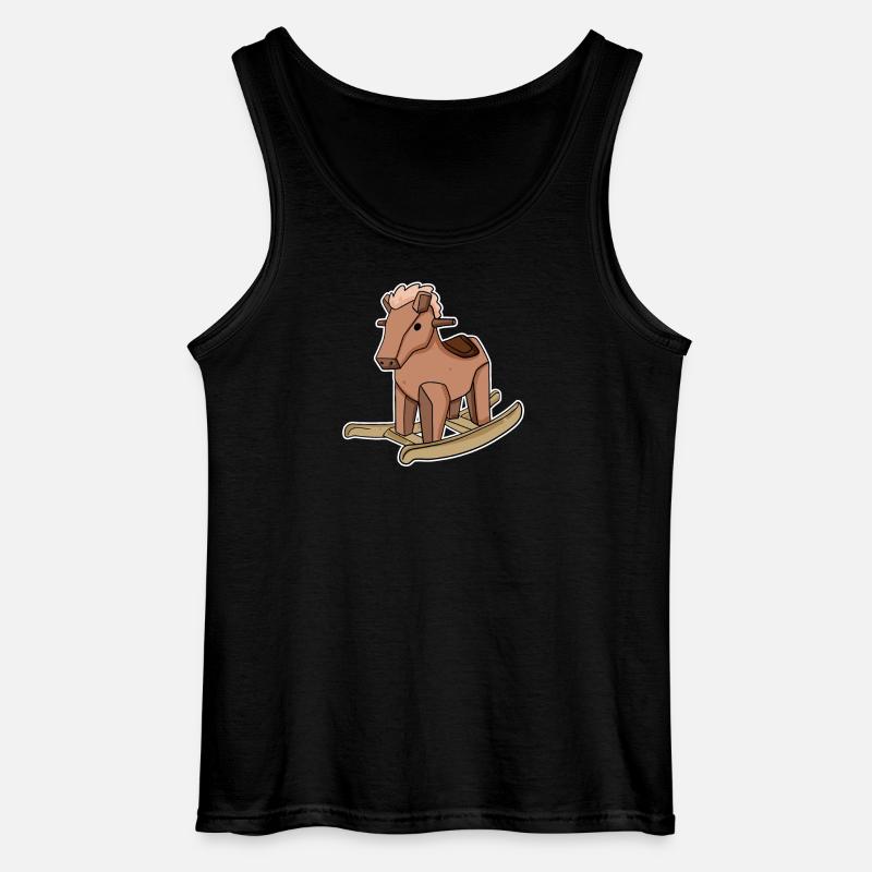 Pferd - Gildan Männer Tank Top - Schwarz
