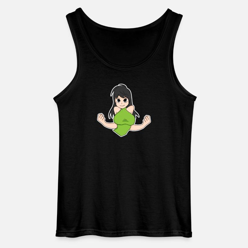 Anime - Gildan Männer Tank Top - Schwarz