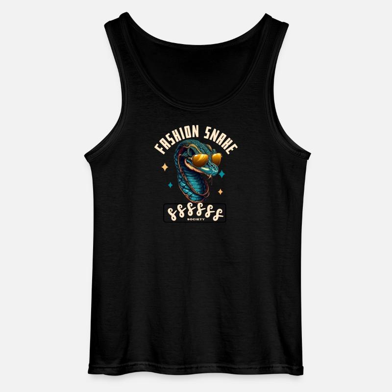 Serpent Glam Couture - Gildan Männer Tank Top - Schwarz
