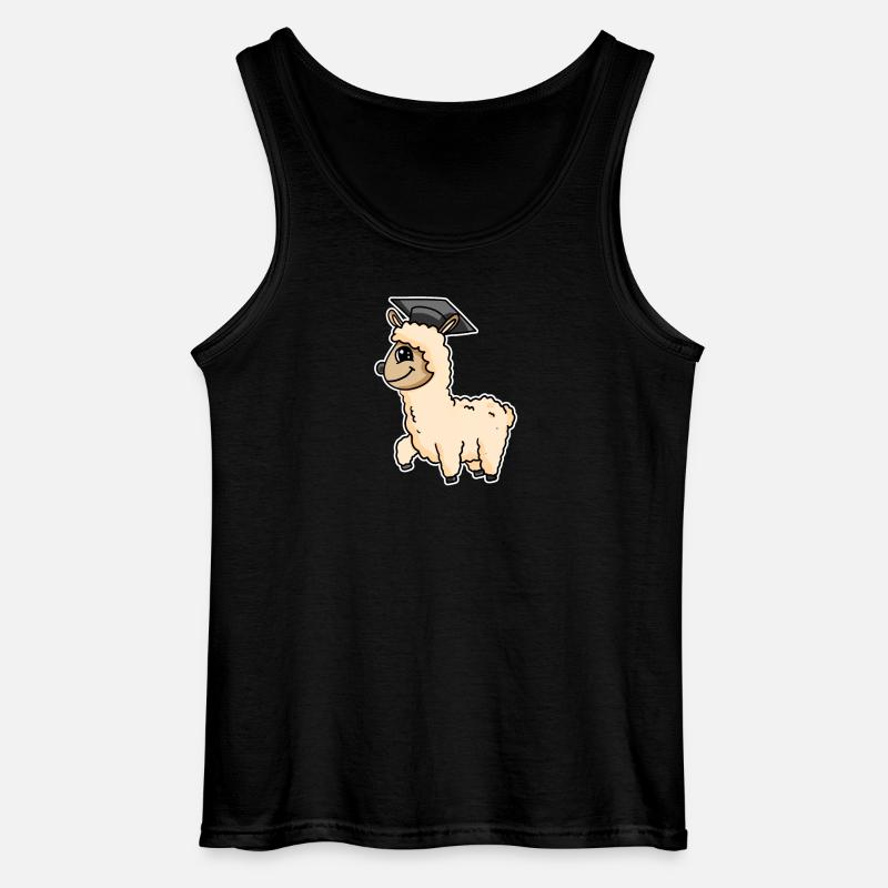 Master Abschluss Alpaka - Gildan Männer Tank Top - Schwarz