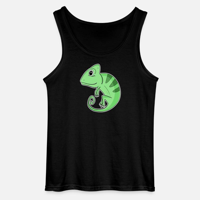 Chamäleons Chamäleon - Gildan Männer Tank Top - Schwarz