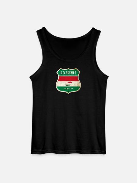 Kecskemét Ungarn Wappen Flaggen Design - Gildan Männer Tank Top - Schwarz