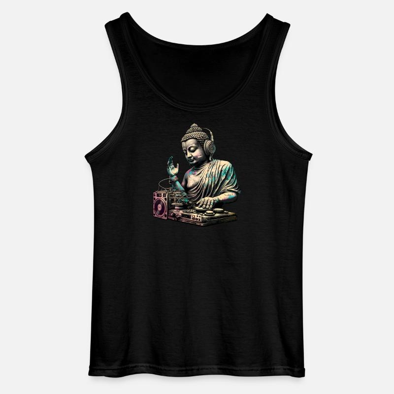 DJ Buddha - Gildan Männer Tank Top - Schwarz
