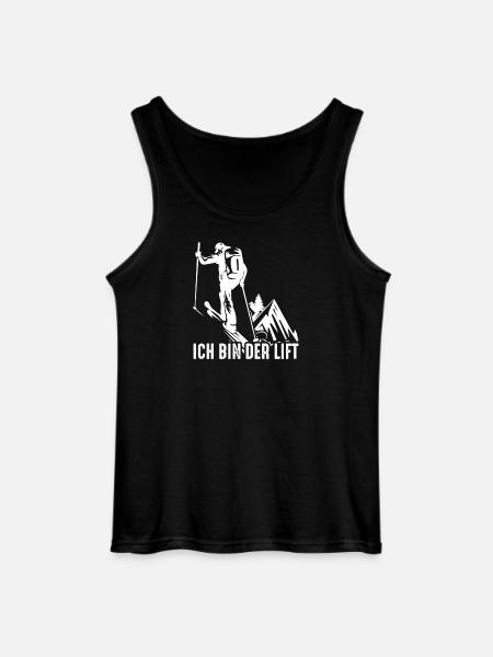 Ich bin der Lift – Skitour Spruch - Gildan Männer Tank Top - Schwarz