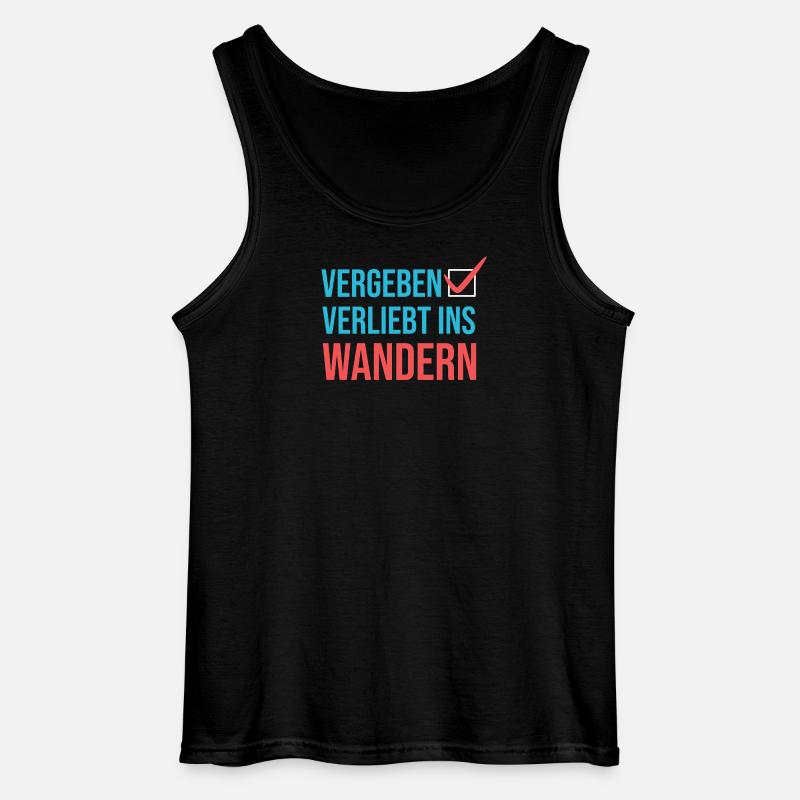 Wandern Klettern Statement Bergwanderung Wanderer - Gildan Männer Tank Top - Schwarz