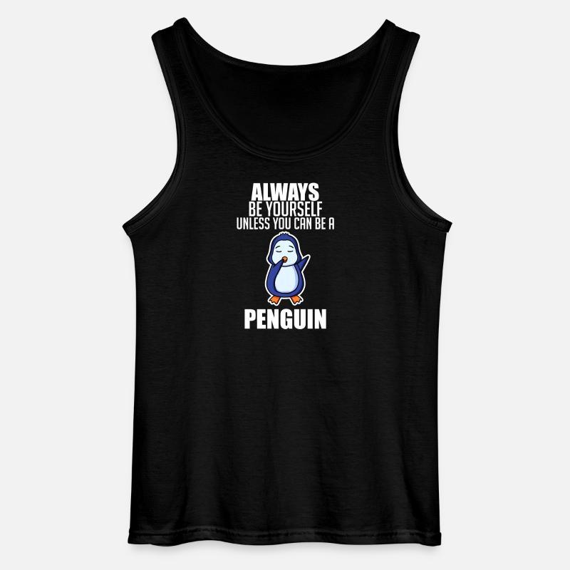 Pinguin Pinguine Sprüche - Gildan Männer Tank Top - Schwarz