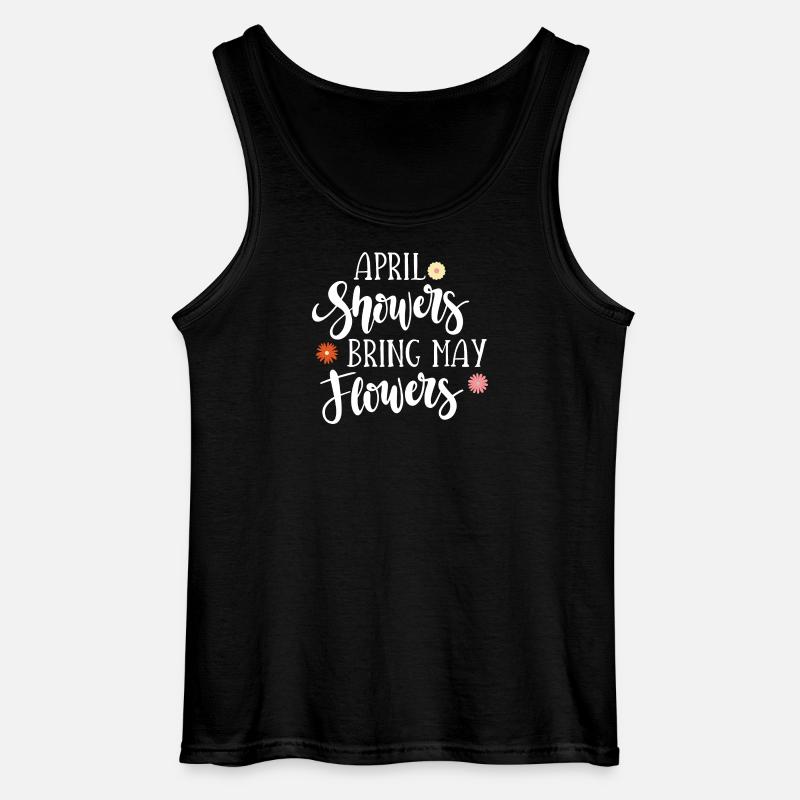 Aprilschauer bringen Maiblumen - Gildan Männer Tank Top - Schwarz