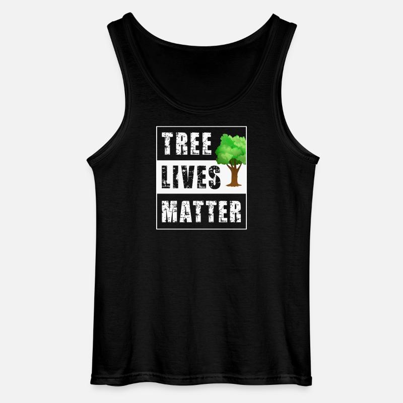 Tree Trees - Gildan Men’s Tank Top - black